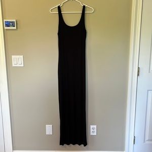 Long black summer dress, size 4